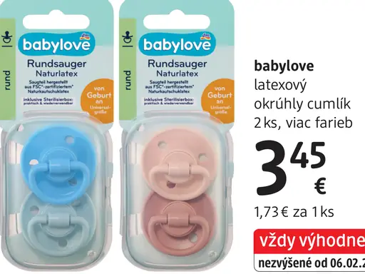 Babylove latexový okrúhly cumlík