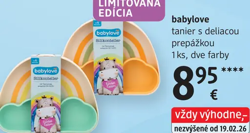 Babylove tanier s deliaciou prepážkou