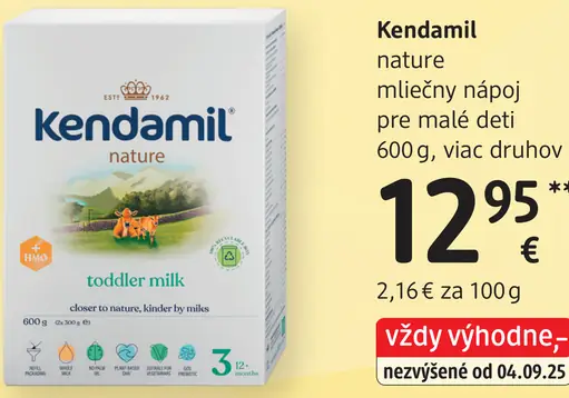 Kendamil nature mliečny nápoj pre malé deti