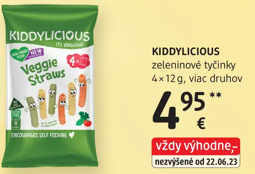 Kiddylicious detské zeleninové tyčinky