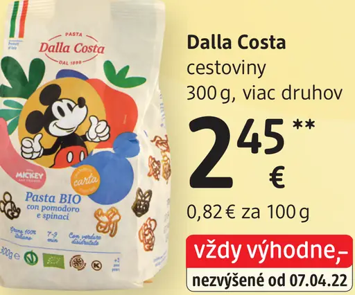 Dalla Costa cestoviny pre deti