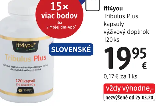 Fit4you Tribulus Plus kapsuly výživový doplnok