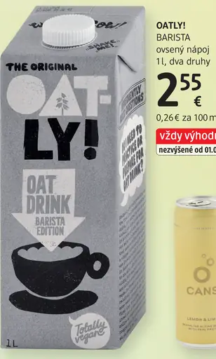 Oatly Barista Edition ovsený nápoj