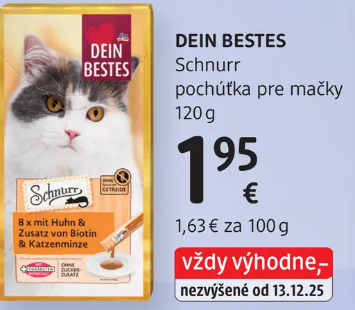 Dein Bestes Schnurr pochúťka pre mačky