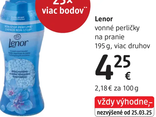 Lenor vonné perličky na pranie