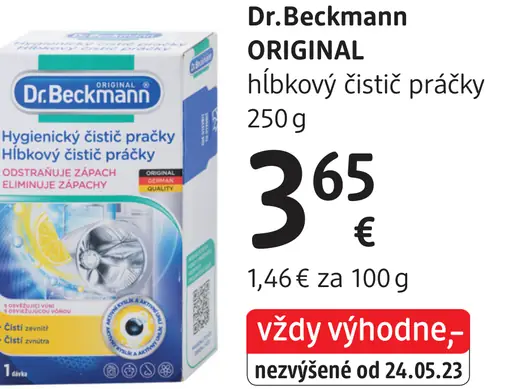 Dr. Beckmann Original hĺbkový čistič práčky