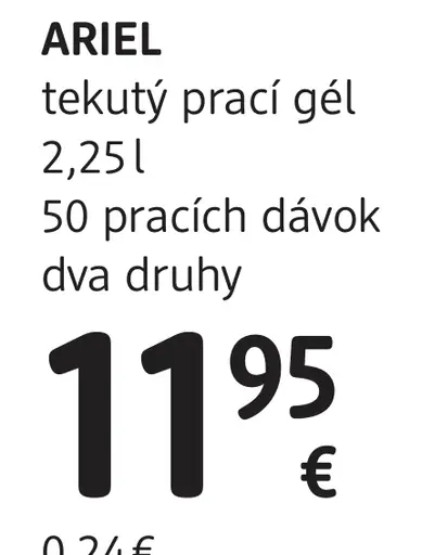 Ariel Tekutý praci gél/kapsuly