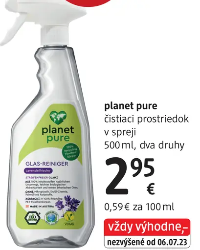 Planet Pure čistiaci prostriedok v spreji