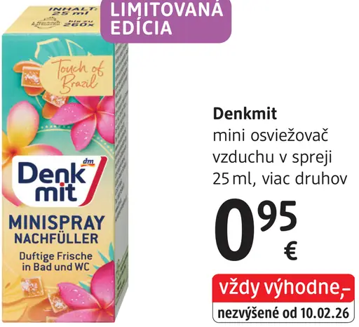 Denkmit mini osviežovač vzduchu v spreji