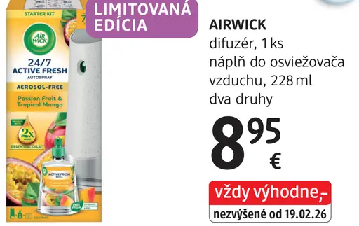 Airwick difuzér, náplň do osviežovača vzduchu