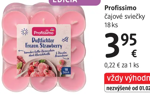 Profissimo čajové sviečky