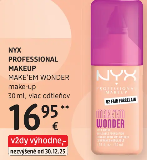 NYX Professional Makeup Make'em Wonder make-up