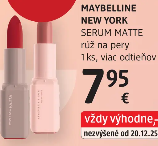 Maybelline New York Serum Matte rúž