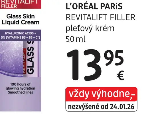 L'Oréal Paris Revitalift Filler pleťový krém