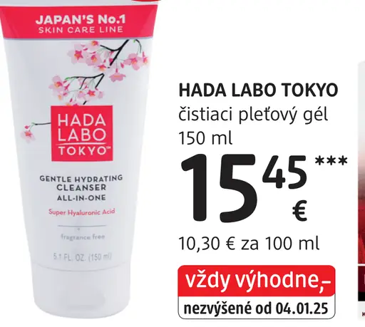 Hada Labo Tokyo čistiaci pleťový gél
