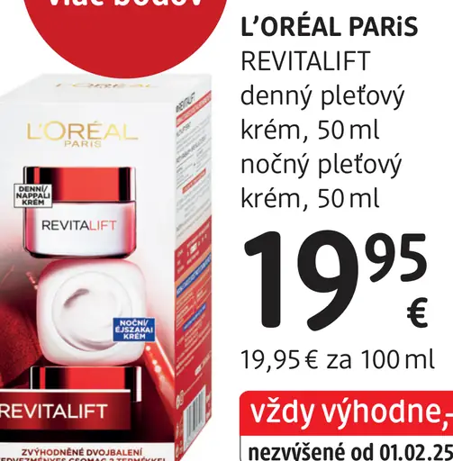 L’Oréal Paris Revitalift denný pleťový krém