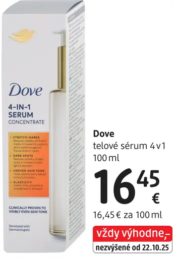 Dove telové sérum 4v1