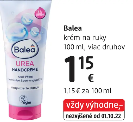 Balea krém na ruky Urea