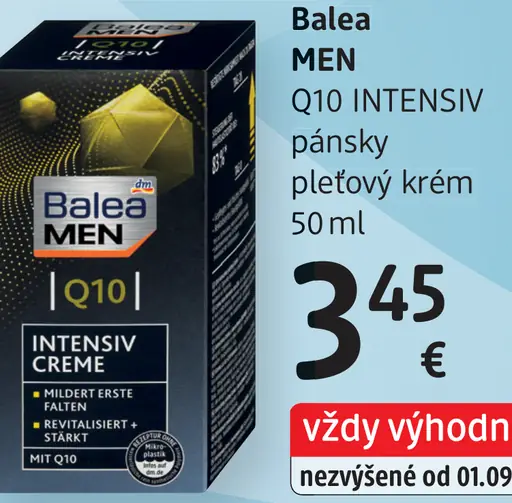 Balea Men Q10 Intensiv pánsky pleťový krém