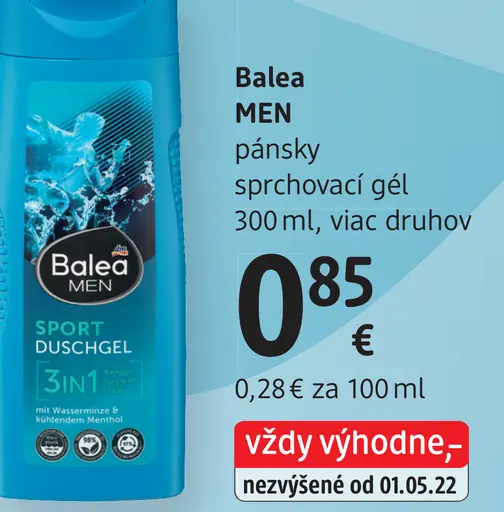 Balea Men pánsky sprchovací gél Sport