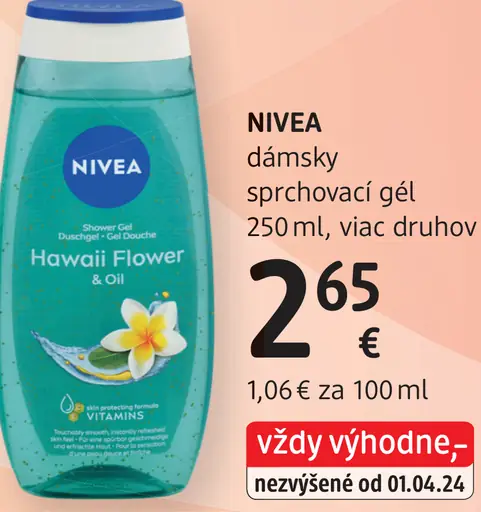 Nivea dámsky sprchovací gél