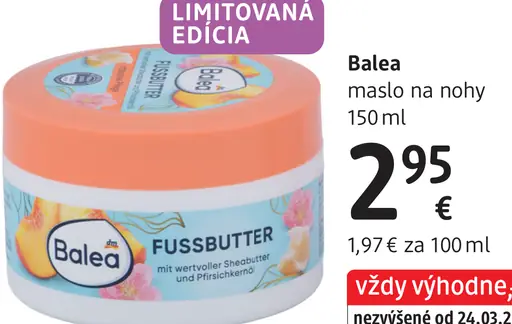 Balea maslo na nohy