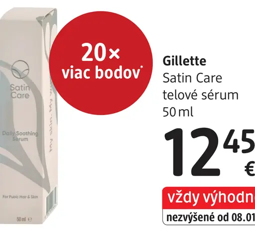 Gillette Satin Care telové sérum
