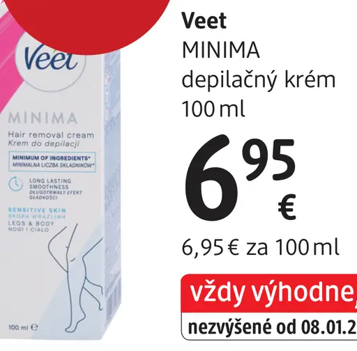Veet Minima depilačný krém