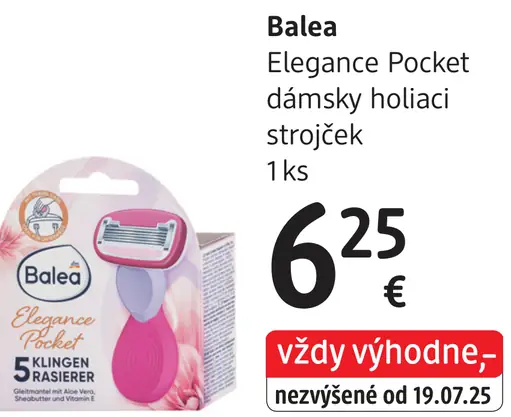 Balea Elegance Pocket dámsky holiaci strojček