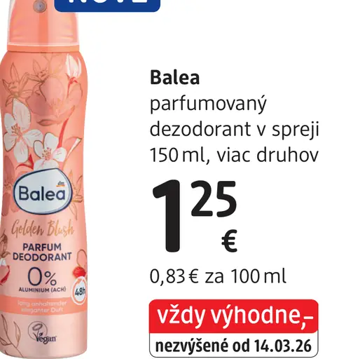 Balea parfumovaný dezodorant v spreji