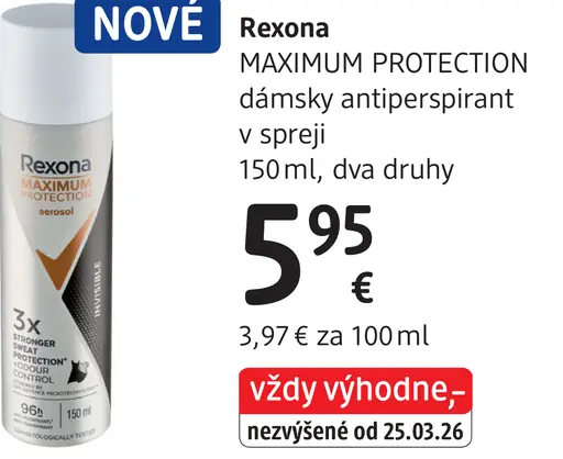 Rexona Maximum Protection dámsky antiperspirant v spreji