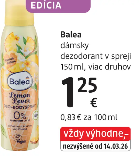 Balea dámsky dezodorant v spreji