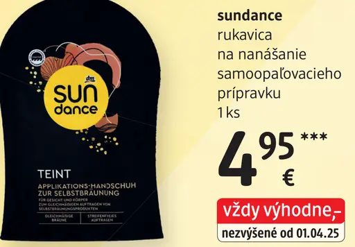 Sundance Teint rukavica na nanášanie samoopaľovacieho prípravku