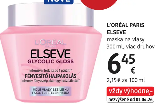 L'Oréal Paris Elseve Maska na vlasy