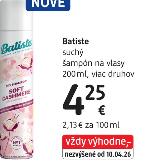 Batiste suchý šampón na vlasy