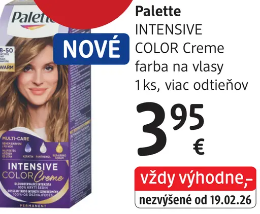 Palette Intensive Color Creme farba na vlasy nugát 6-65
