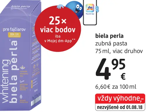 Biela Perla zubná pasta
