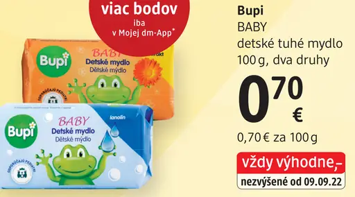 Bupi Baby tuhé mydlo