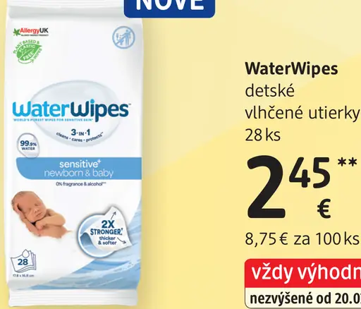 WaterWipes detské vlhčené utierky