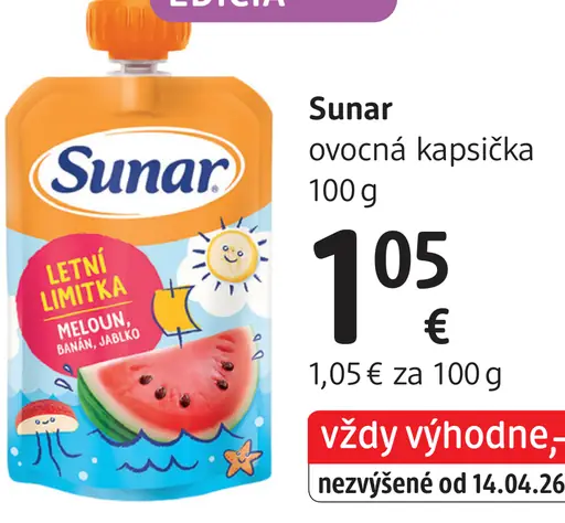 Sunar do ručičky ovocná kapsička