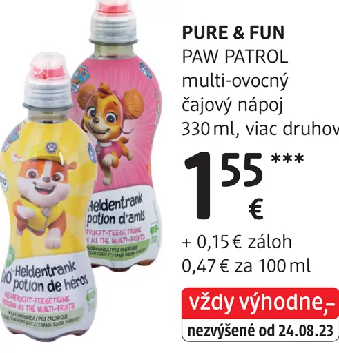 Pure & Fun PAW Patrol multi-ovocný čajový nápoj