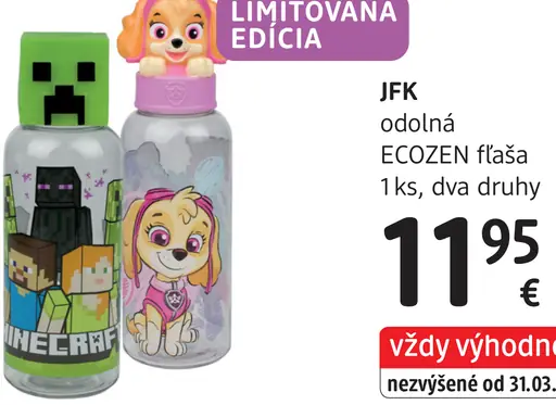 JFK odolná Ecozen fľaša