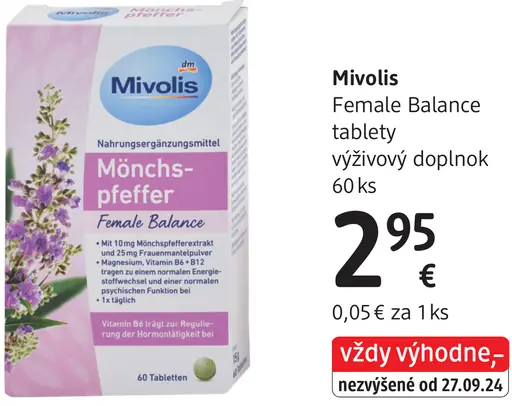 Mivolis Female Balance tablety výživový doplnok