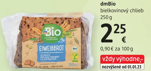 DmBio bielkovinový chlieb