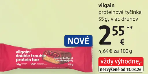 Vilgain proteínová tyčinka