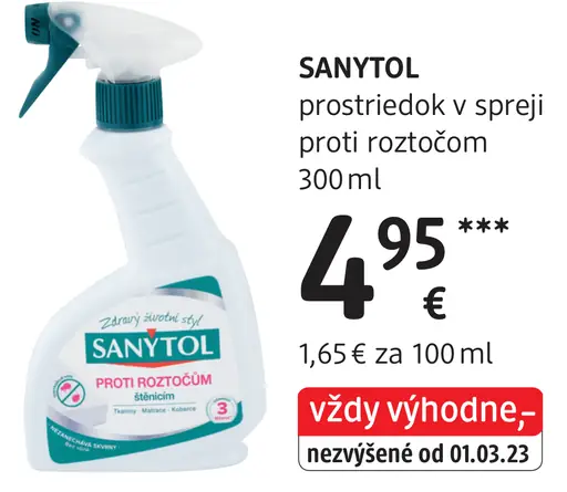 Sanytol prostriedok v spreji proti roztočom