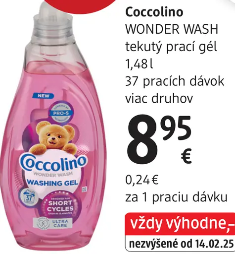 Coccolino Wonder Wash prací gél