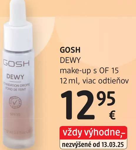 Gosh Dewy make-up s OF 15