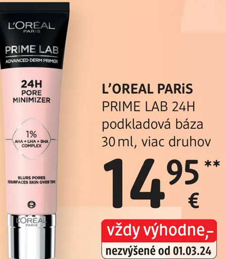 L'Oréal Paris Prime Lab 24H podkladová báza