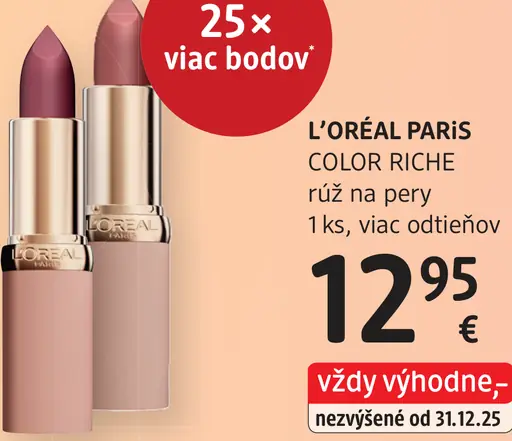 L’Oréal Paris Color Riche Rúž na Pery